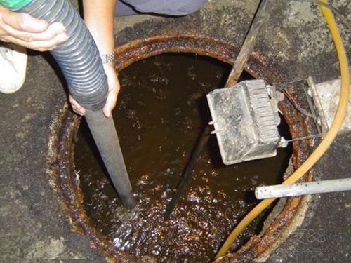 南桥镇隔油池清理
